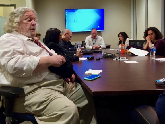 Kimberly Quinones, RIOC CFO, "Moves On" Departing RIOC CFO Kimberly Quinones (second from right) at a RIOC committee meeting, earlier this year.